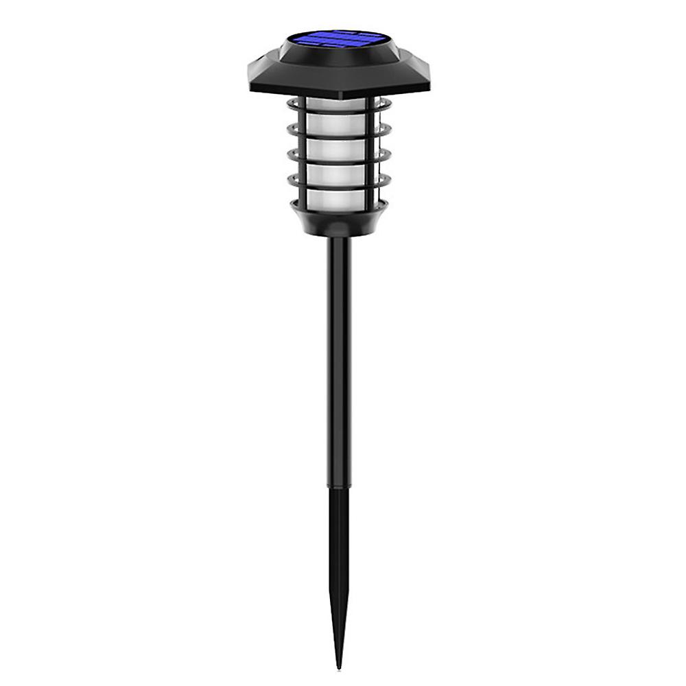 Solar Panel Flame Lamp Outdoor Landscape Lighting White Light/dynamic Flame Two Lighting Modes Adjustable Small Size 48led / Large Size 66led Black