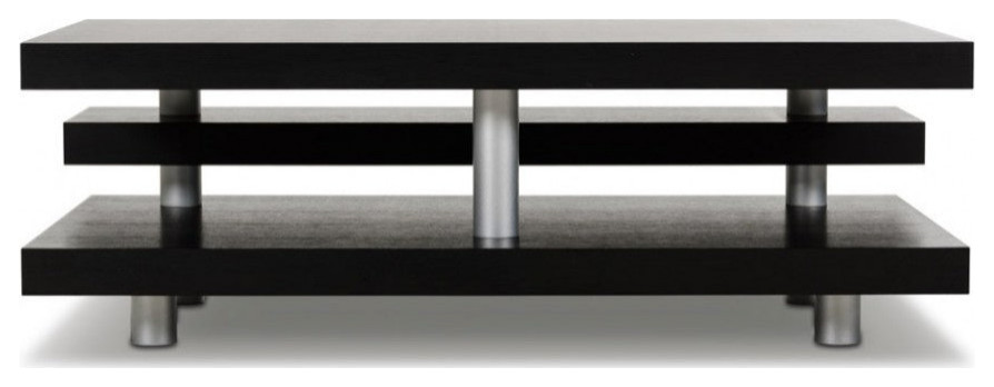 Andrej Modern Multi Tier Black Oak Coffee Table   Contemporary   Coffee Tables   by Rustic Home Furniture Deco  Houzz