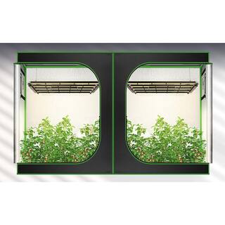 Runesay 42 in. Black 730-Watt Full Spectrum Rectangular Indoor Stretchable LED Grow Light Cool White with Diodes Lamp GLAN5Z017241