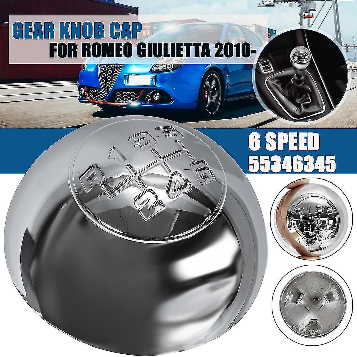 6 Speed Gear Shift Knob Cap Cover Compatible Alfa Romeo Giulietta 2010-on