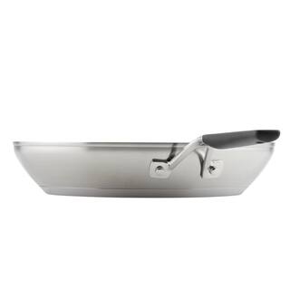 KitchenAid Stainless Steel 12 in. Stainless Steel Frying Pan Silver 71025