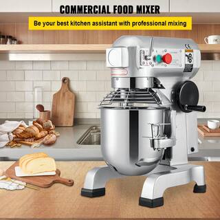 VEVOR 15 Qt. Commercial Food Mixer 3 Speeds Adjustable Spiral Mixer with Stainless Steel Bowl for Schools Bakeries DDJBJ15LCLSB15B01V1