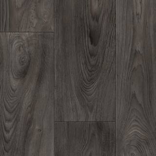 TrafficMaster Scorched Walnut Charcoal Wood Residential Vinyl Sheet Flooring 12ft. Wide x Cut to Length C9450407C898P14