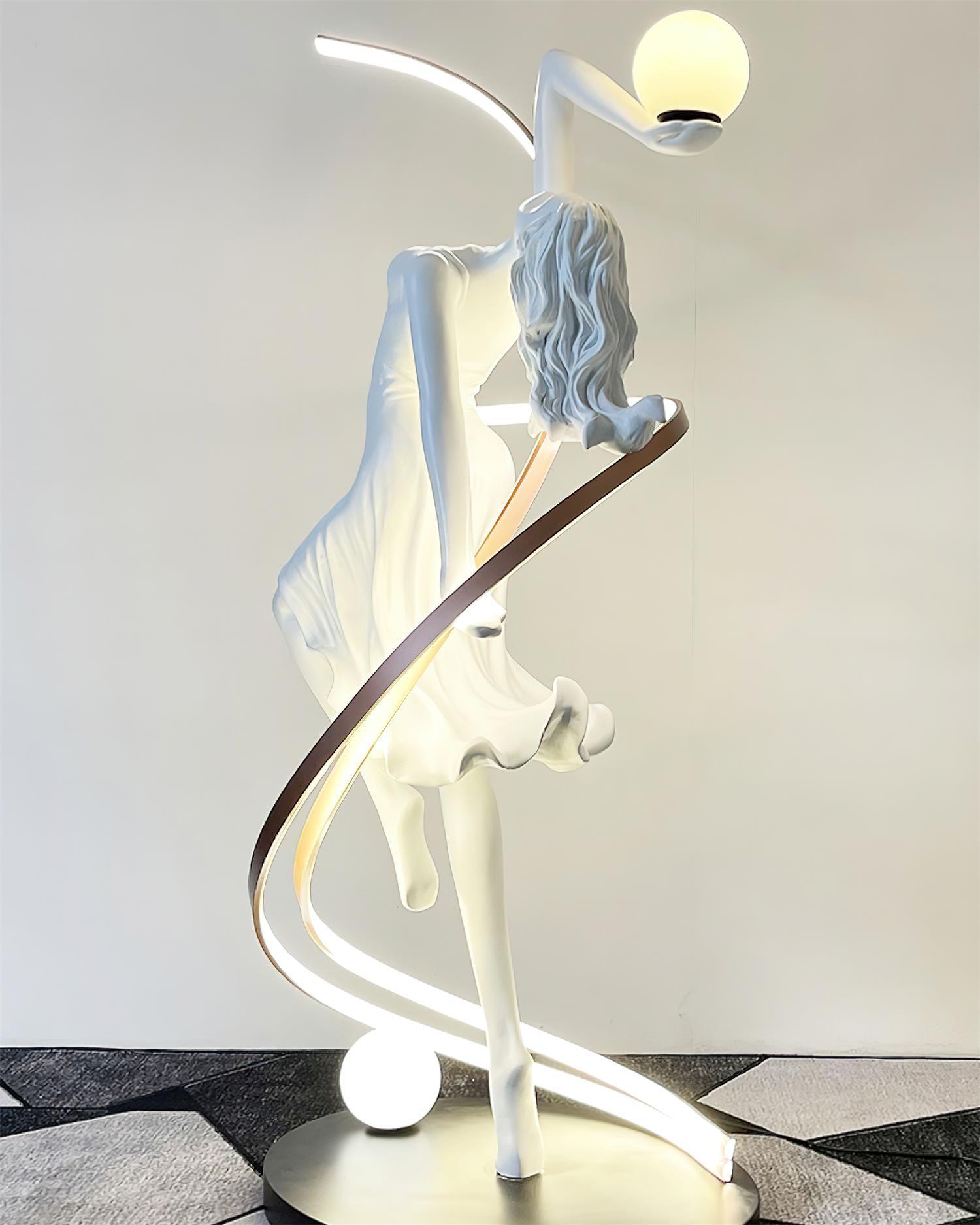 Misha Goddess Statue Floor Lamp