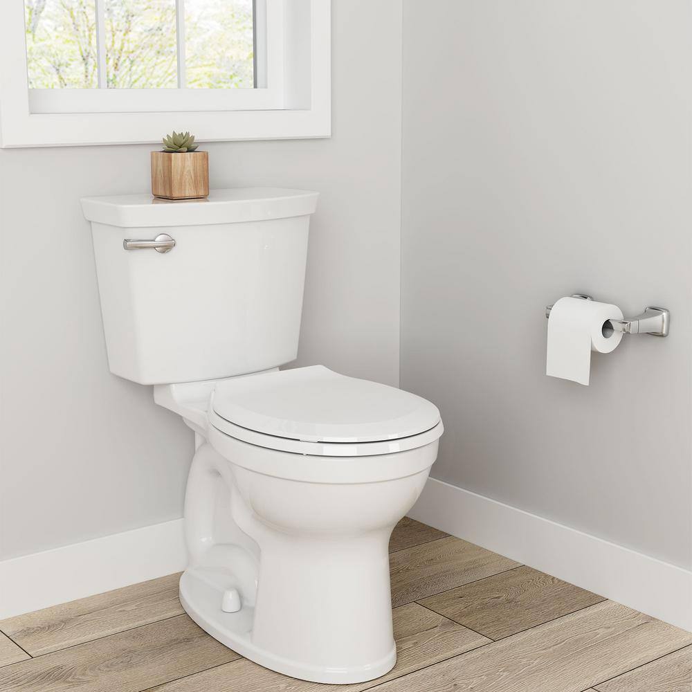 American Standard Champion Tall Height 2-Piece High-Efficiency 1.28 GPF Single Flush Round Front Toilet in White Seat Included (4-Pack) 747BA107SC4.020