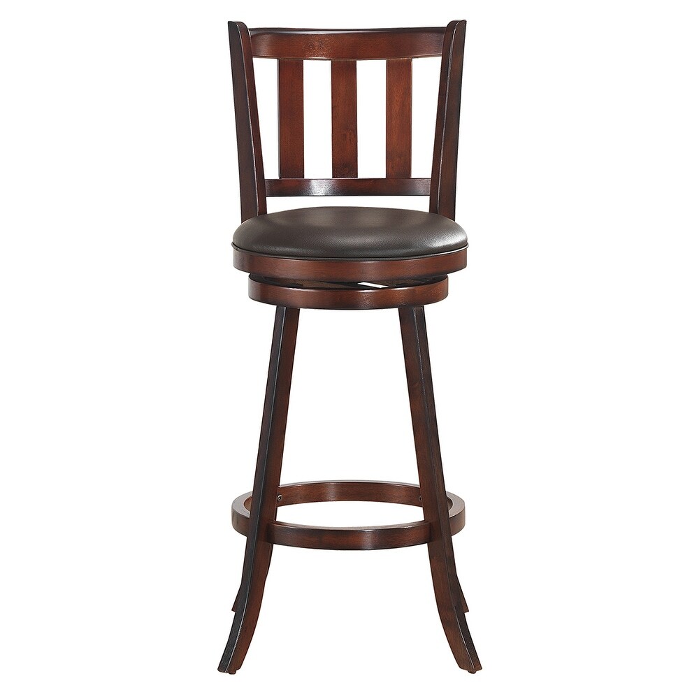 Costway Set of 4 29.5'' Swivel Bar stool Leather Padded Dining Kitchen