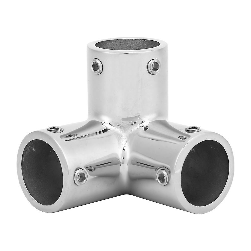 3 Way Elbow Stainless Steel Fittings，for Building Water Supplies Build  Furniture Diy Garden Shelf Greenhouse(22mm)