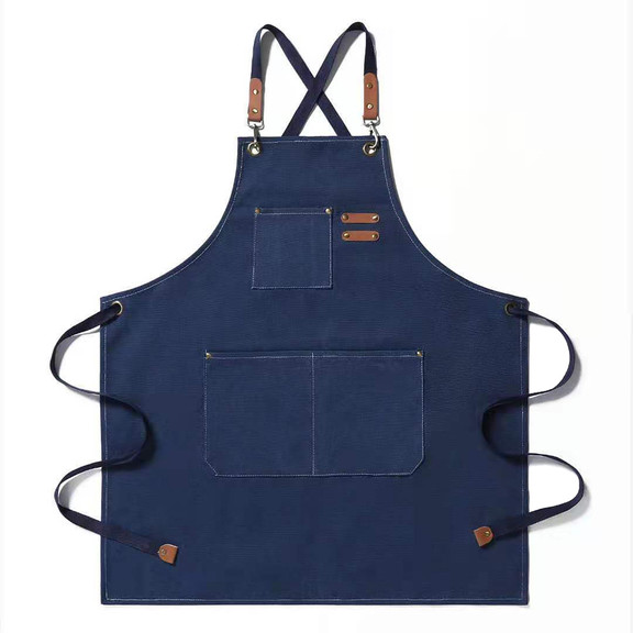 TOPTIE Unisex Canvas Work Apron with Pockets Adjus...