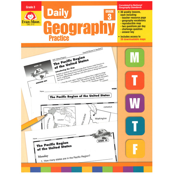 Evan Moor EMC3712 Daily Geography Practice Gr 3