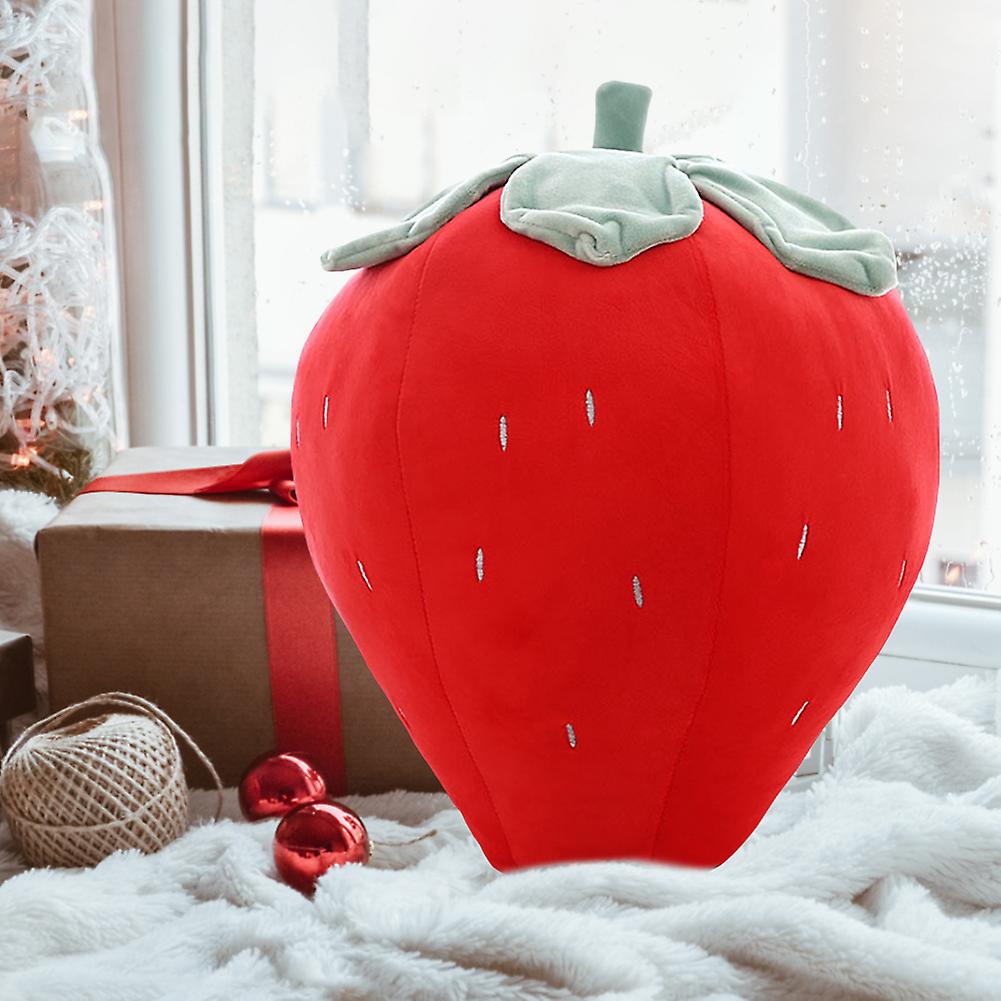 40cm Strawberry Pillow Soft Strawberry Plush Pillow Fruit Stuffed Plush Toy Decorative Pillow Gifts For Children Boys And Girls Birthday Gifts Pink