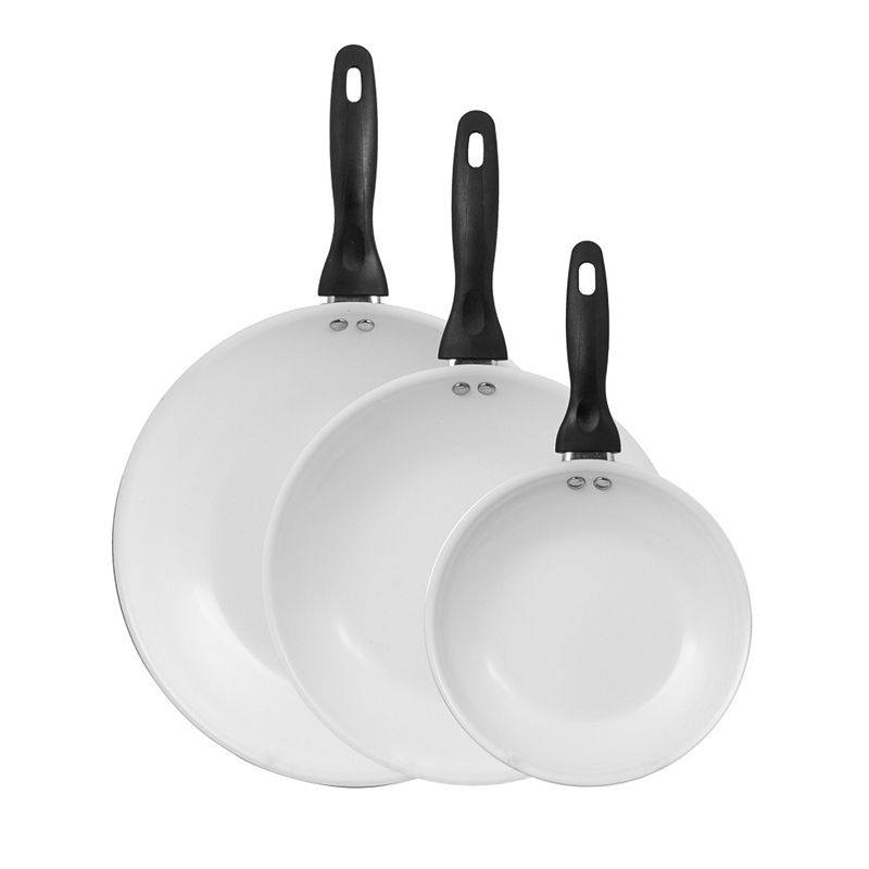 Aluminum 3-Piece Non-Stick Frying Pan Set