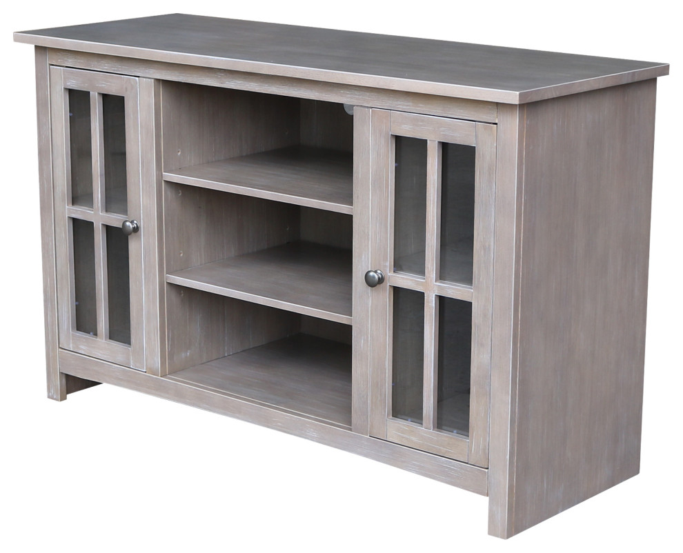 Entertainment / TV Stand   With 2 Doors   48 quot  Farmhouse   Entertainment Centers And Tv Stands   by International Concepts  Houzz