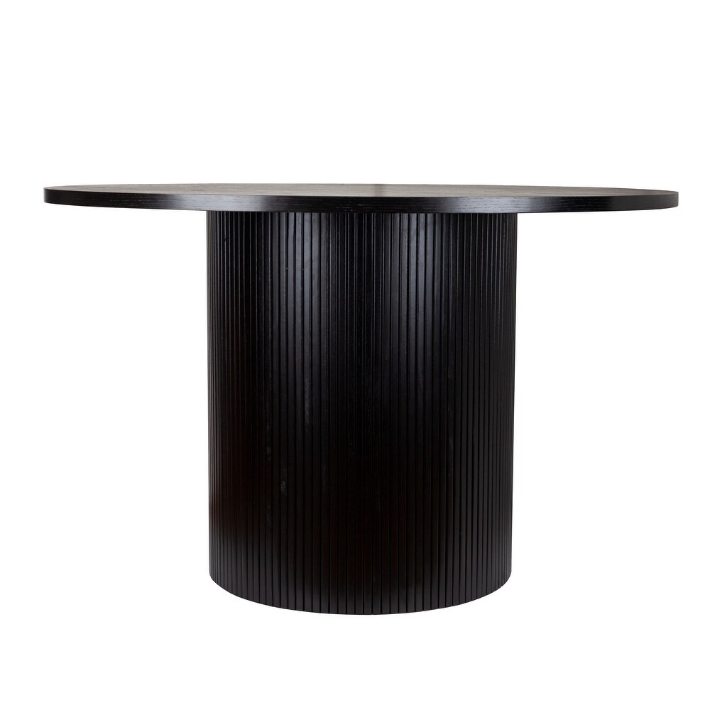 Round Fluted Pedestal Dining Table