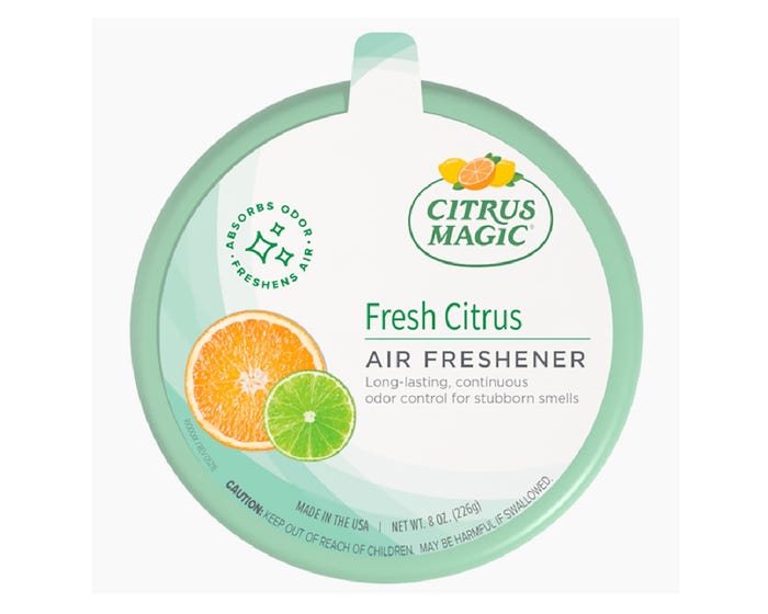 Citrus Magic Solid Air Freshener， Fresh Citrus， 8-Ounce