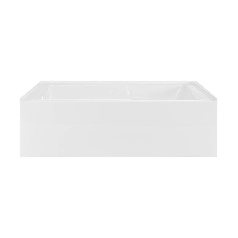 Swiss Madison Voltaire Left-Hand Drain Rectangular Alcove Bathtub SM-AB556