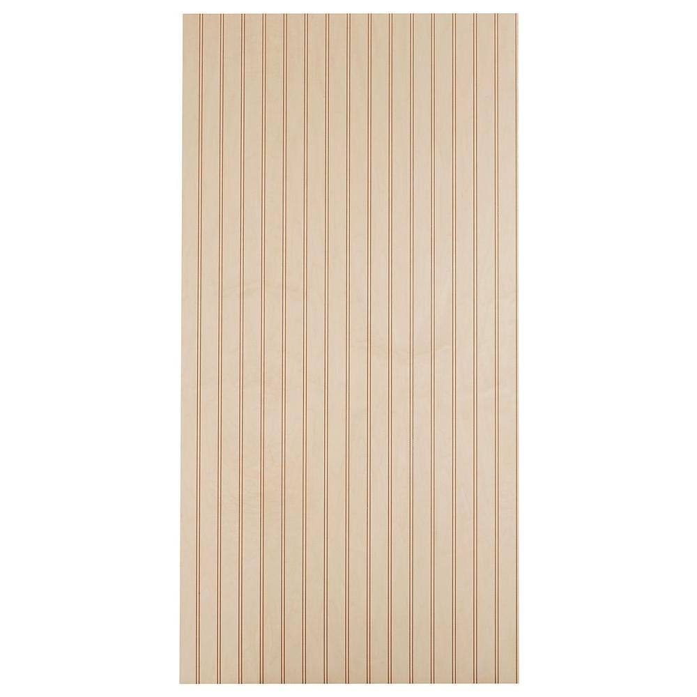 Columbia Forest Products 14 in. x 4 ft. x 4 ft. PureBond Maple 1-12 in. Beaded Plywood Project Panel 3592