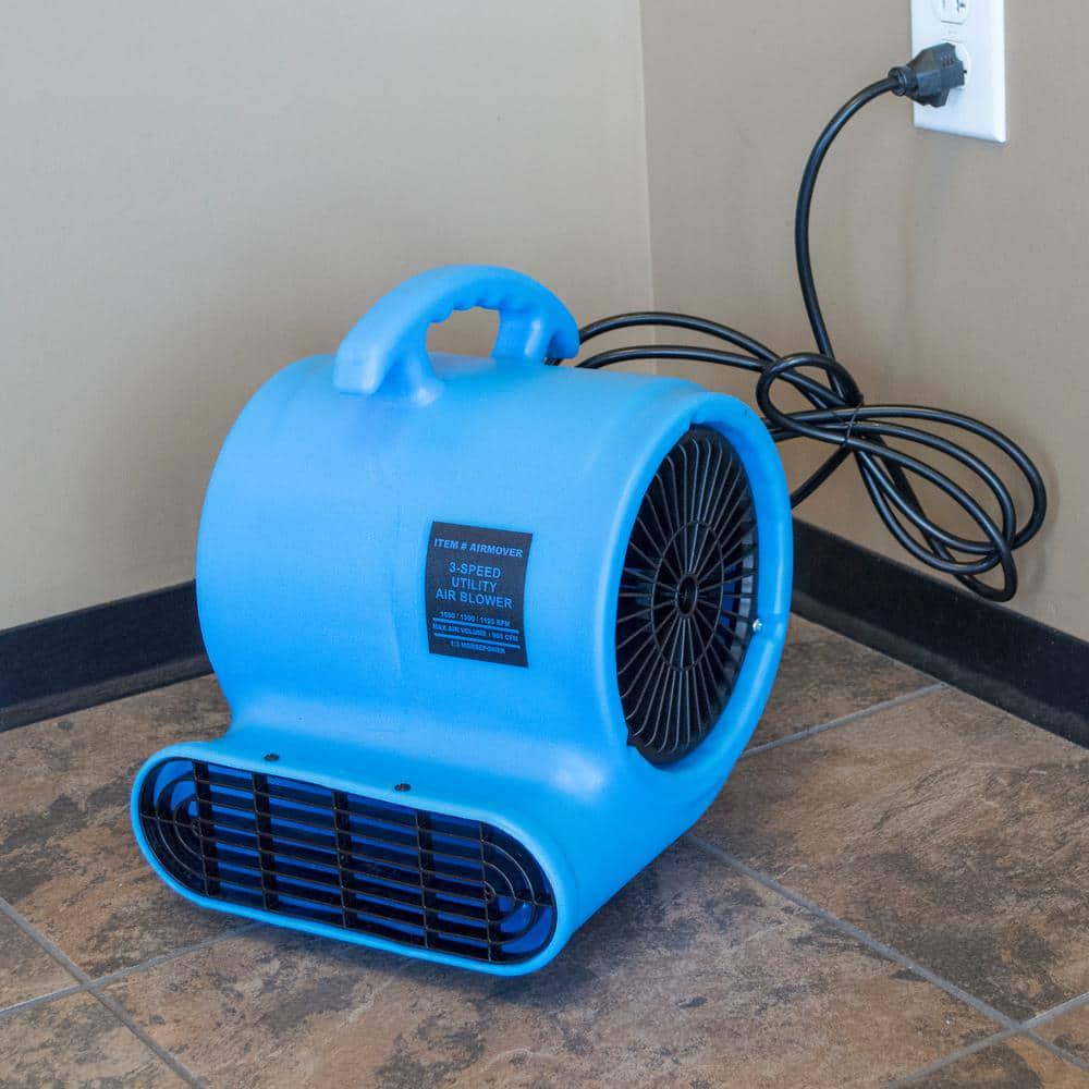 PROSERIES 900 CFM Air Mover Blower Utility Floor Fan with Daisy Chain Capability