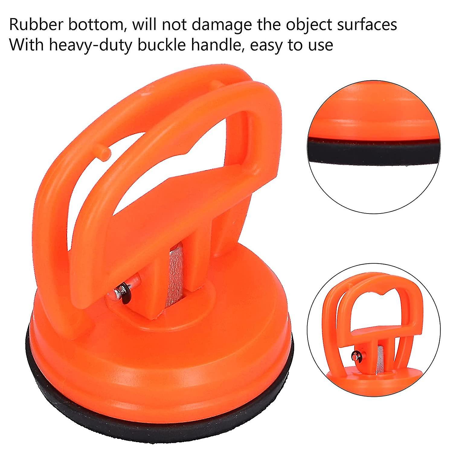 Suction Cup For Repairing Car Body Dents， A Pair Of Small Suction Cups， 2 Pcs Orange Starlight