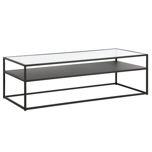 Ada 54'' Wide Rectangular Coffee Table in Blackened Bronze - as picture