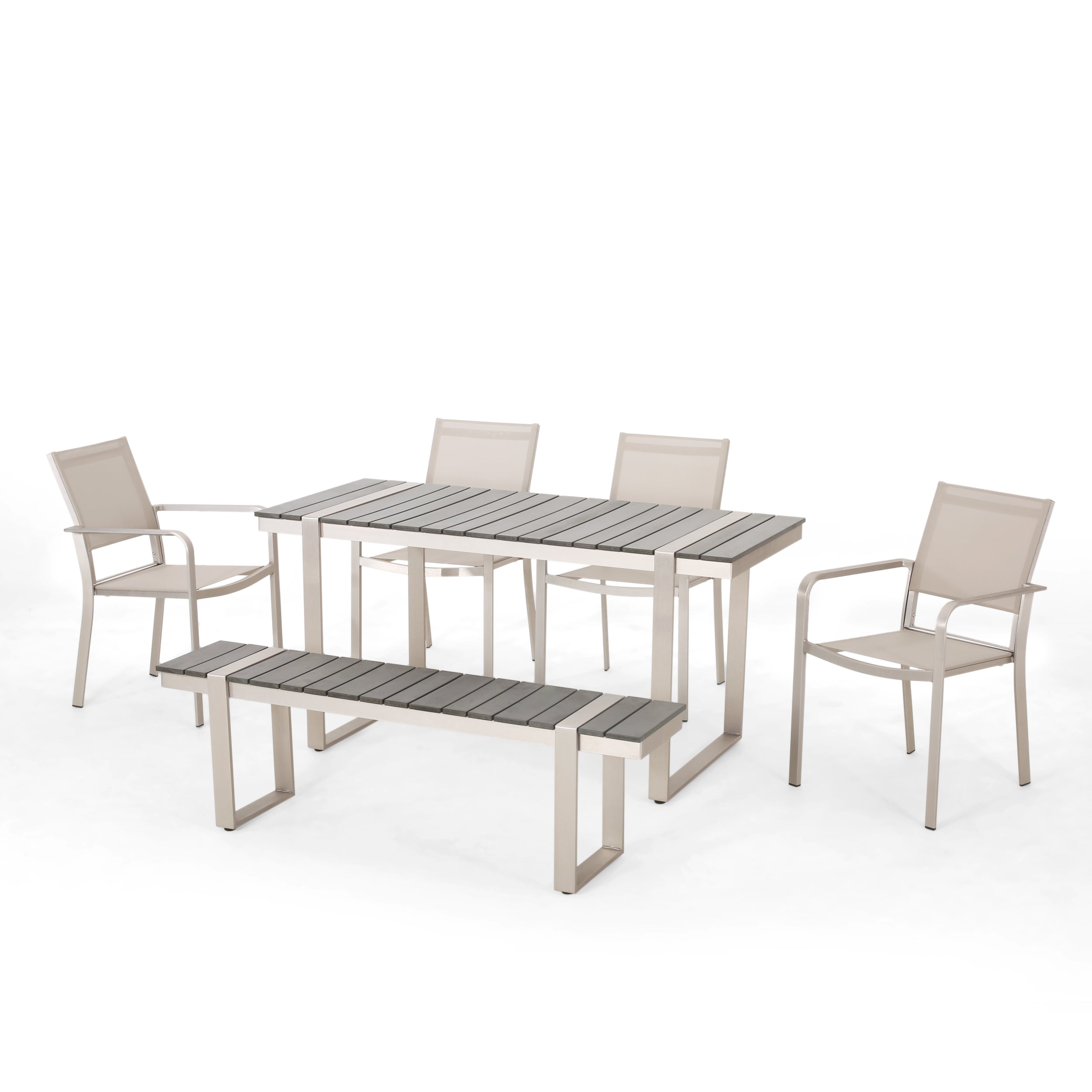 Watts Outdoor 6 Piece Aluminum Dining Set