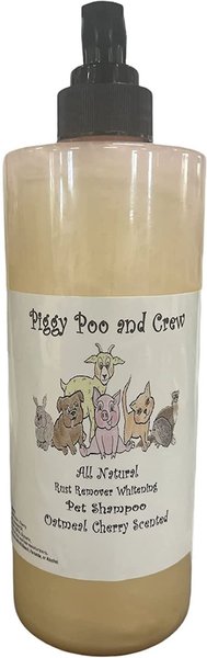 Piggy Poo and Crew All Natural Rust Remover Oatmeal Cherry Scented Whitening Pig Shampoo， 26-oz bottle