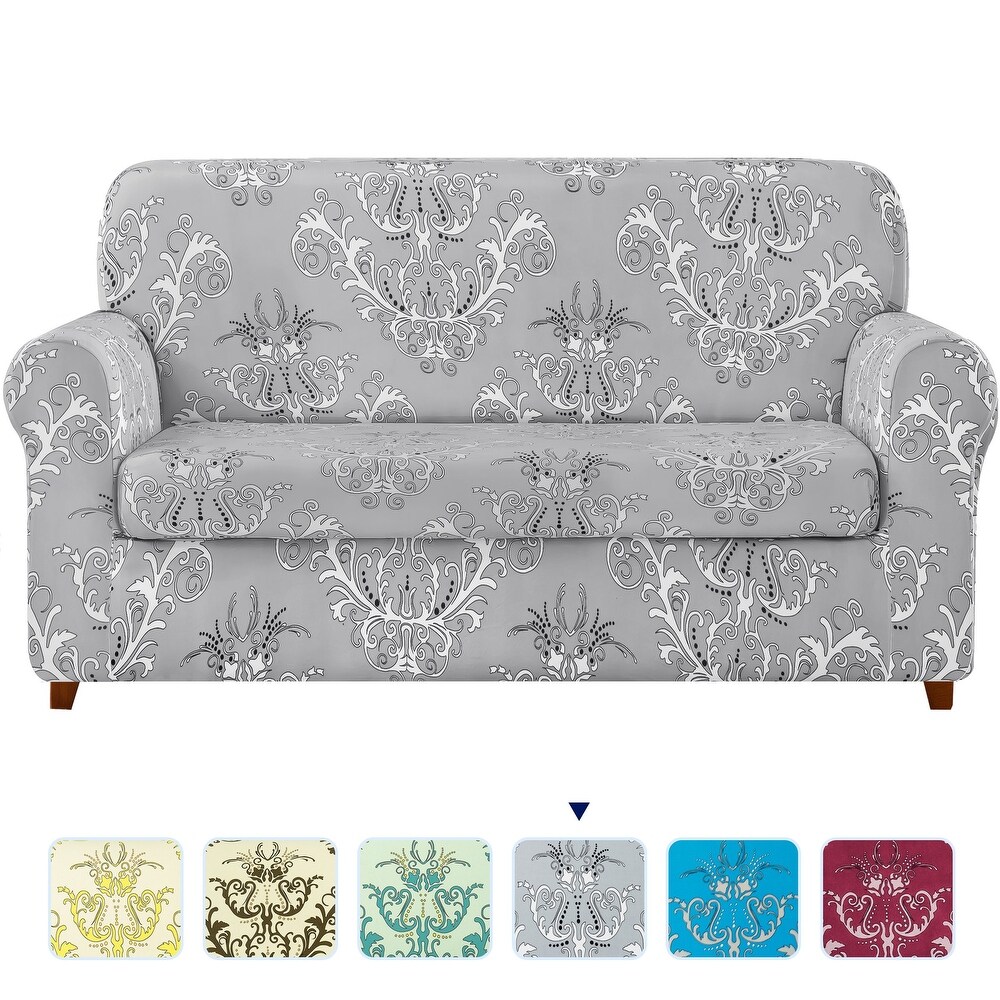 Subrtex Stretch Printed Floral Washable Sofa Slipcover