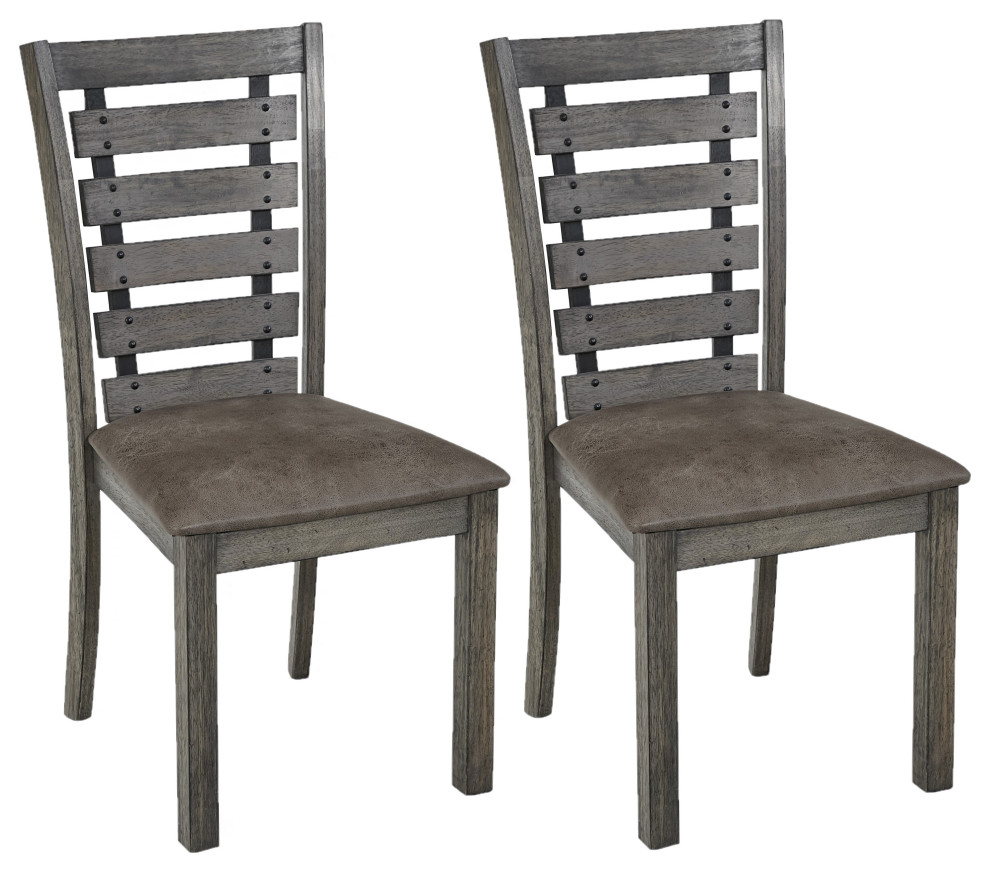 Fiji Dining Chairs Set of 2   Farmhouse   Dining Chairs   by HedgeApple  Houzz