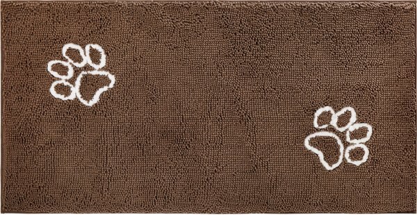 Frisco Microfiber Chenille Paw Print Doormat Runner