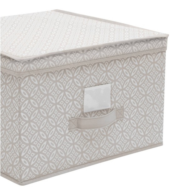 Simplify Storage Box Jumbo Gray Boho Print