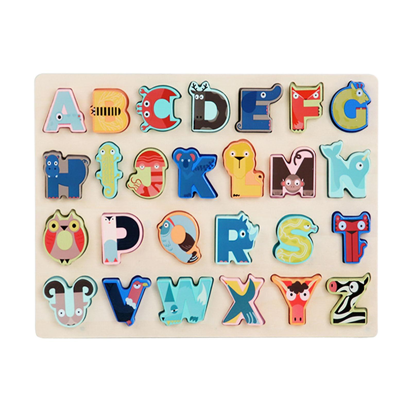 Animal Letter Matching Puzzle Interactive For Focus Imagination Independence