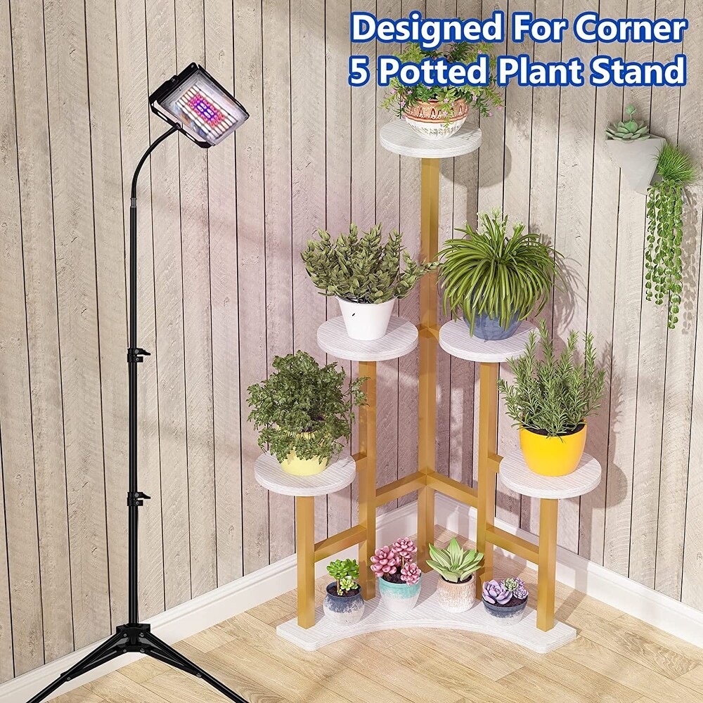 Corner Plant Stand Indoor  6 Tiered Plant Shelf Flower Stand