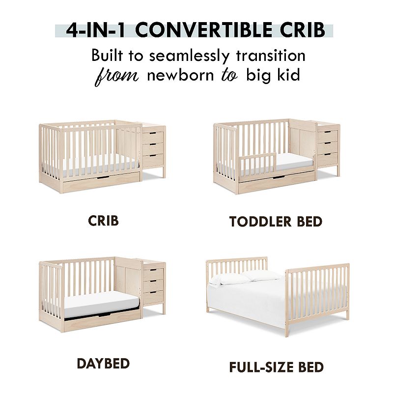 Carter's by DaVinci Colby 4-in-1 Convertible Crib and Changer Combo