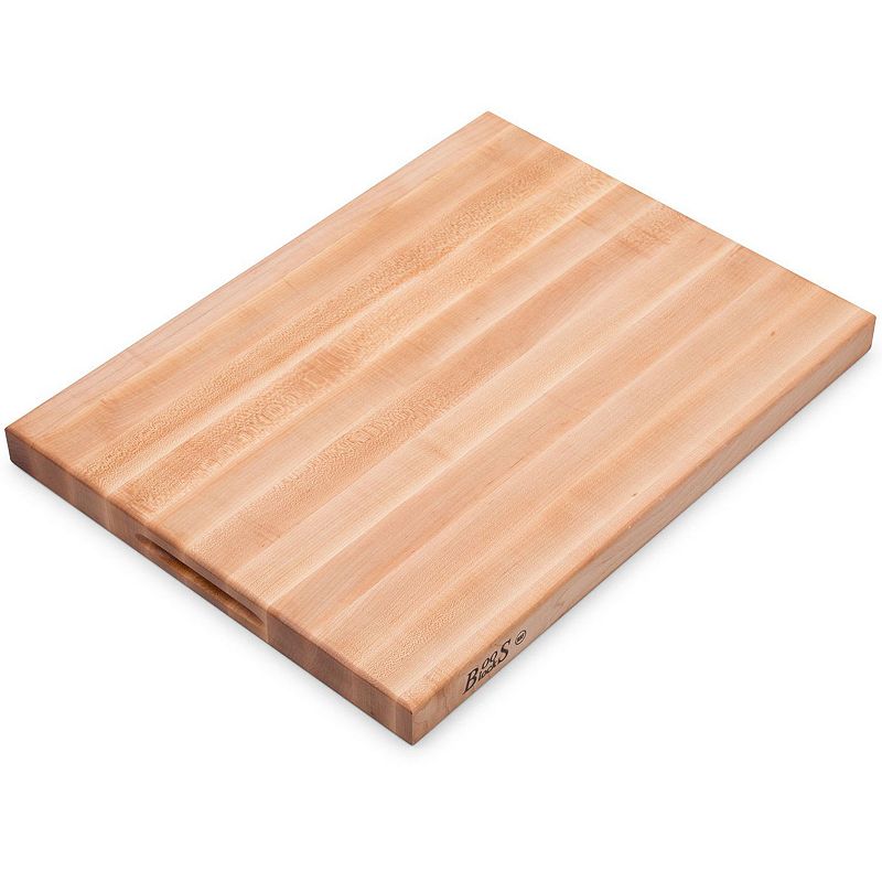 John Boos R2418 24 x 18 Edge Grain Maple Wood Reversible Cutting Board Block