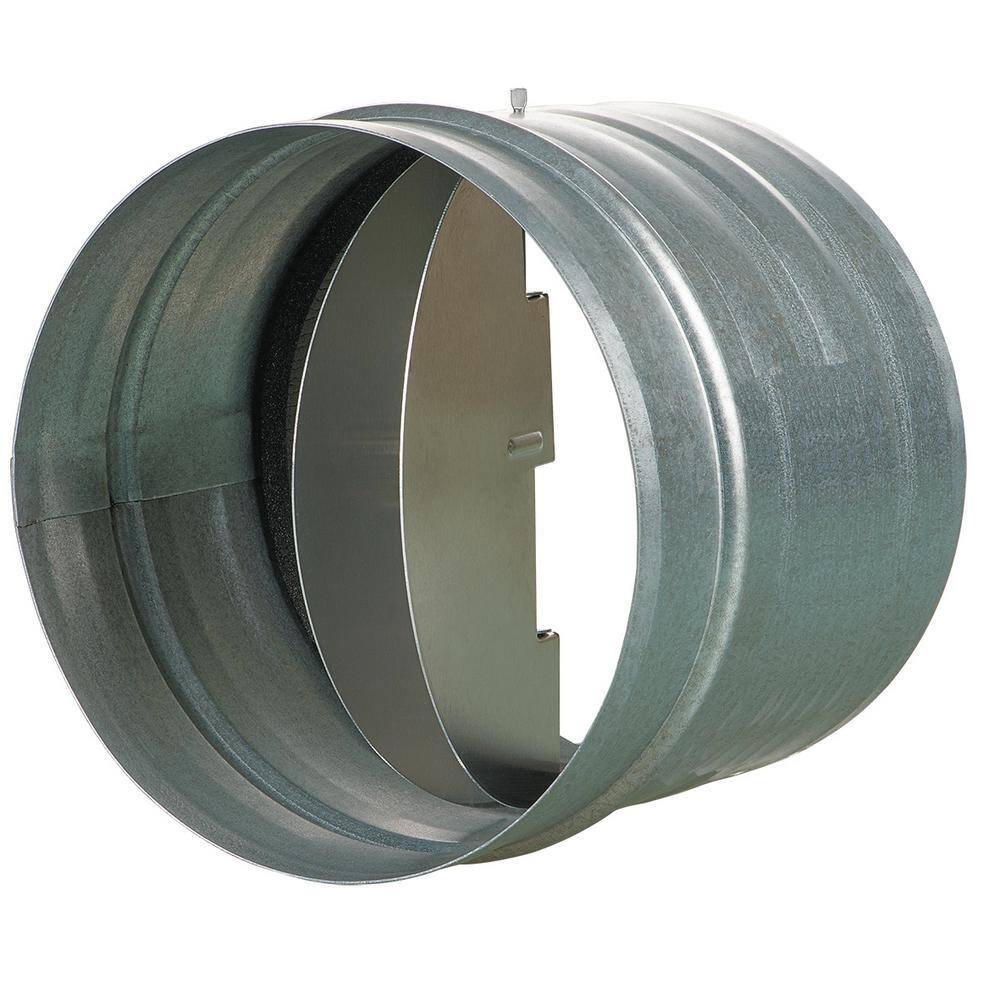 VENTS-US 4 in. Galvanized Back-Draft Damper with Rubber Seal KOM 100 U