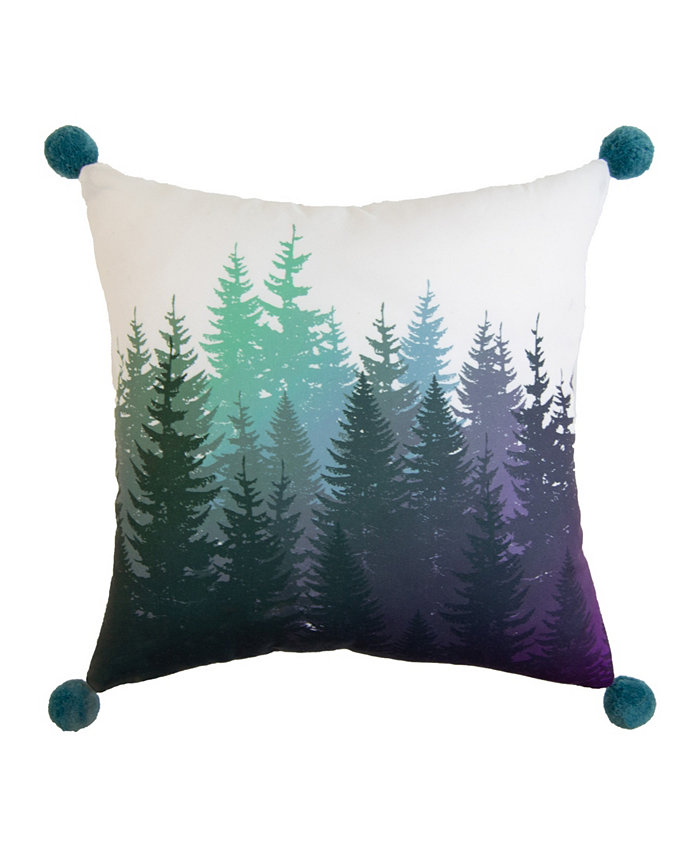 Donna Sharp Bear Mountain Tree Square Decorative Pillow， 16