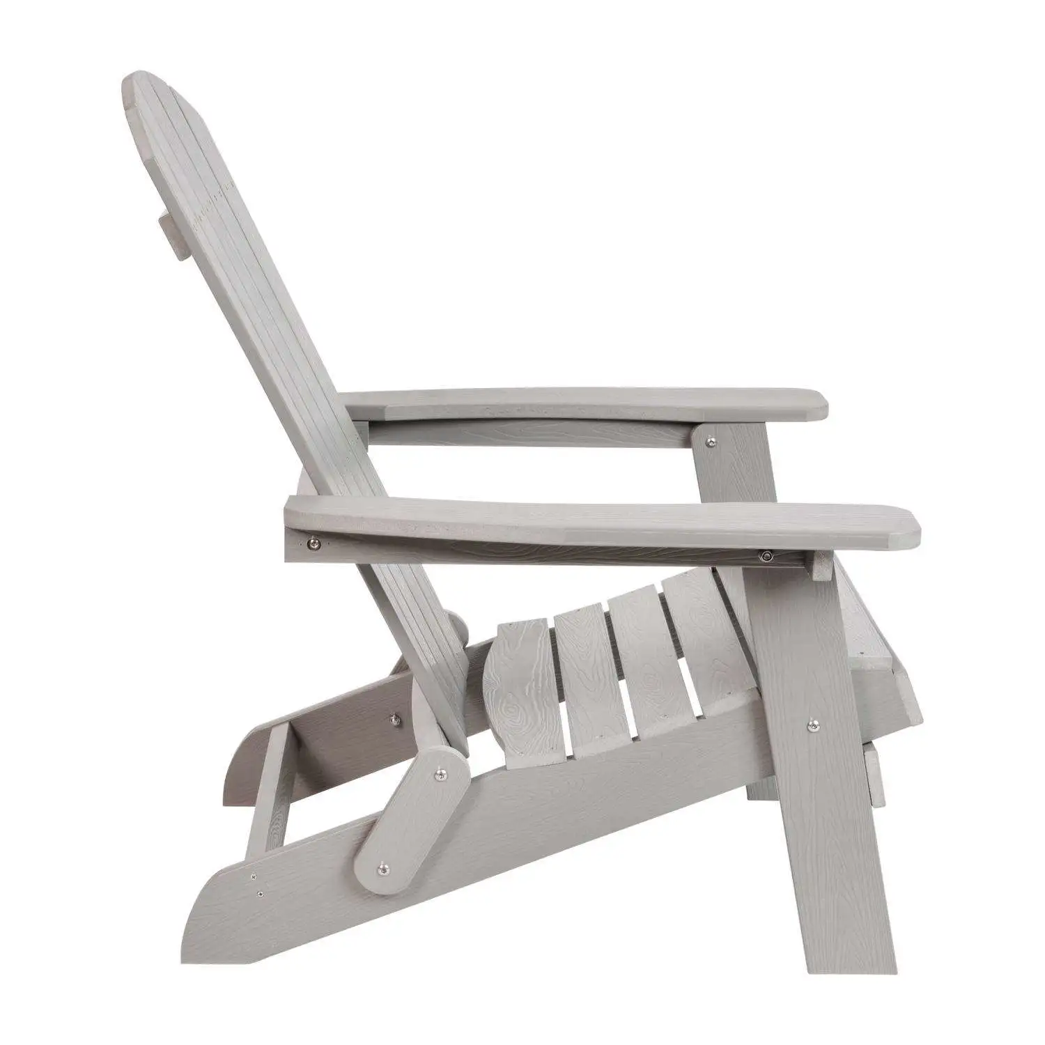 Charlestown Gray Resin Frame Adirondack Foldable Chair