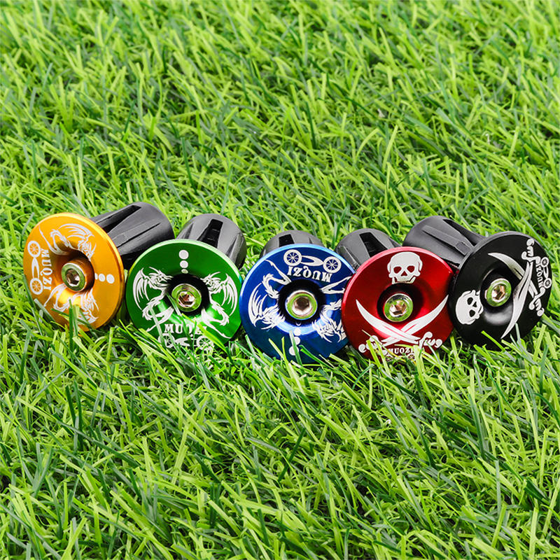 Bike Handlebar Bar End Plugs Caps Aluminum oy Bicycle Handlebar Cap Suitable For 16 21.9mm Cycling Accessories 1 Pair