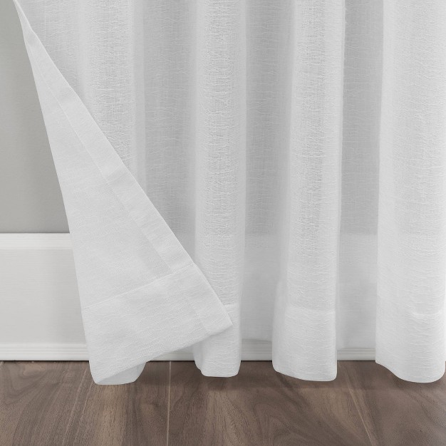 Crushed Texture Sheer Anti dust Curtain Panel Clean Window