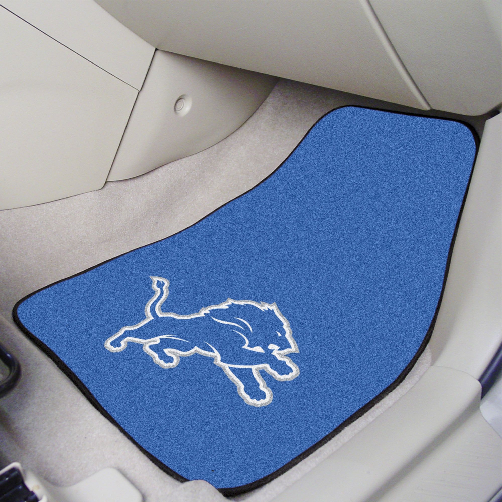 Detroit Lions 2-pc Carpeted Car Mats 17