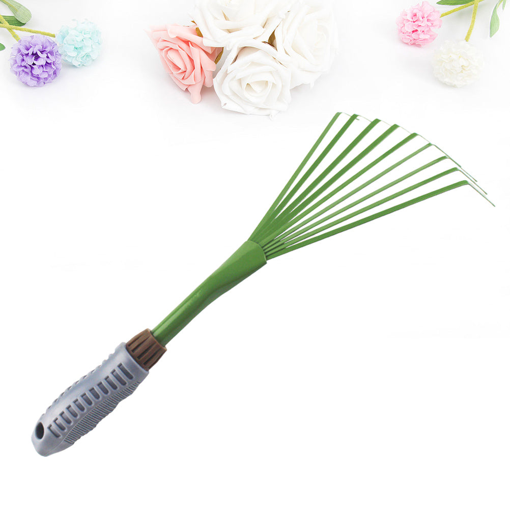 9 Teeth Garden Cleaning Rake Long Thicken Garden Tools Pet Excrement Rake