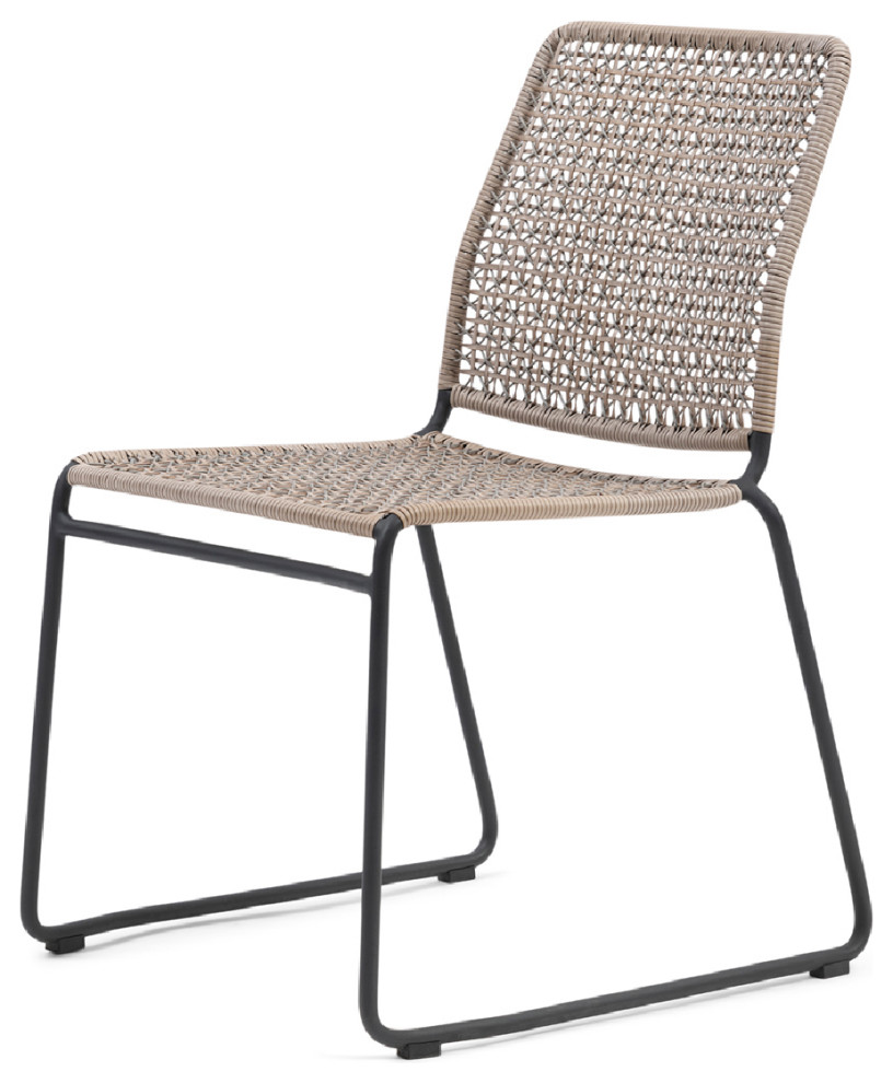 Outdoor Wicker Stackable Dining Chair  Rivi√®ra Maison Portofino   Tropical   Outdoor Dining Chairs   by Oroa   Eichholtz Furniture  Houzz