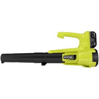 RYOBI ONE+ 18V 90 MPH 250 CFM Cordless Battery Leaf Blower with 4.0 Ah Battery and Charger P21110