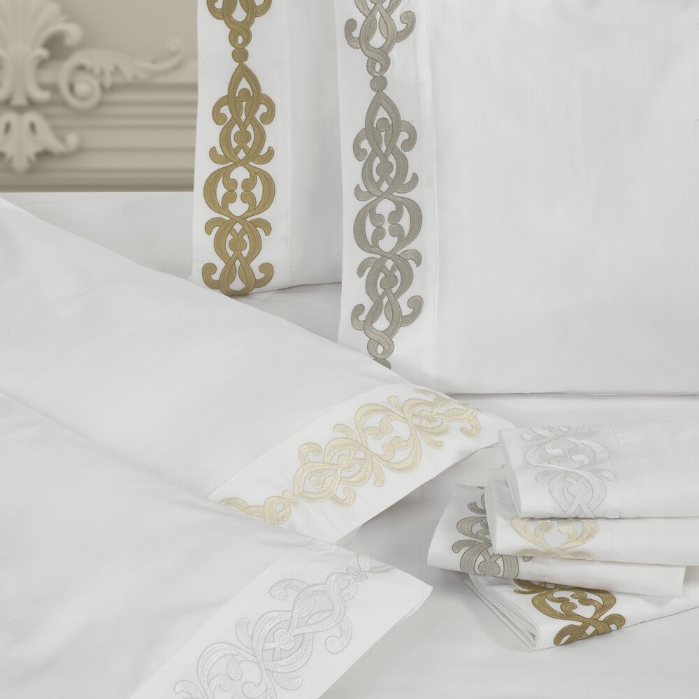 J. Queen New York Imperial Embroidered Sheet Set