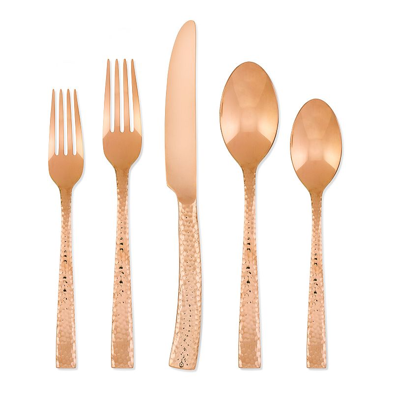 Argent Paris 20-pc. Hammered Copper Flatware Set