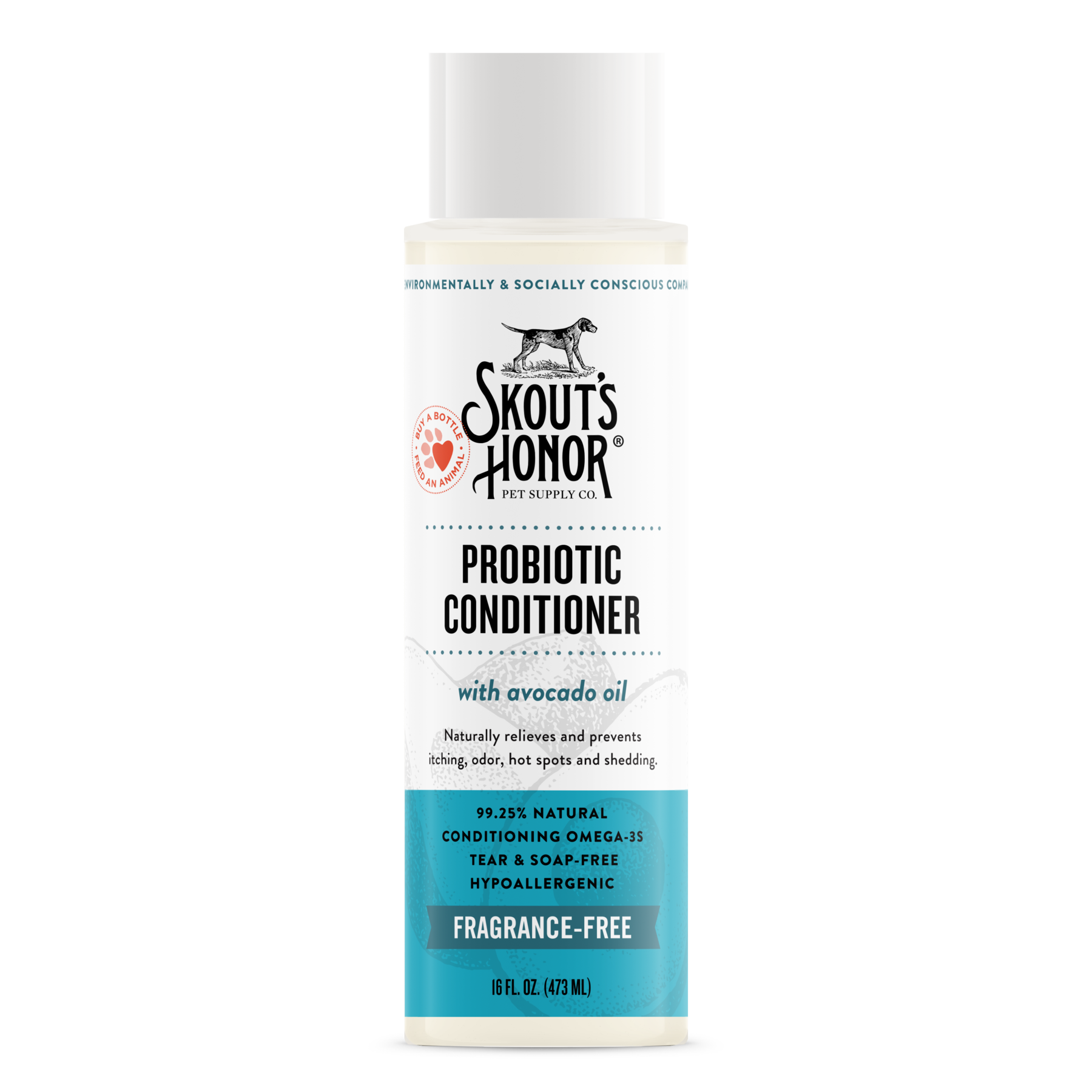 Skouts Honor Probiotic Conditioner Unscented For Dogs  Cats