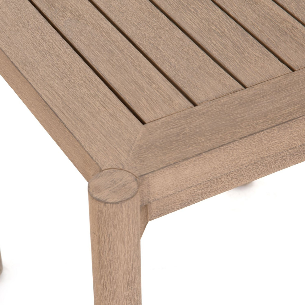 Nelson Washed Brown Outdoor End Table   Transitional   Outdoor Side Tables   by Zin Home  Houzz