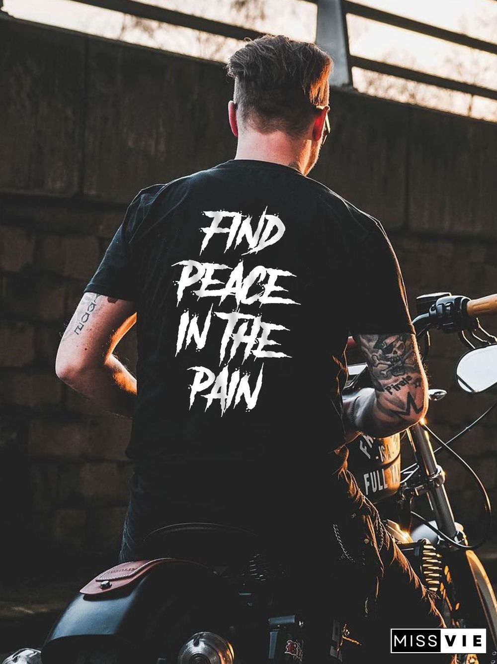 Find Peace In The Pain Printed T-Shirt