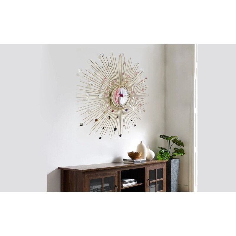 Sunburst Modern and Contemporary Accent Mirror