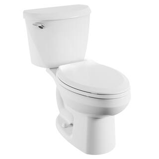 American Standard Reliant 2-piece 1.28 GPF Single Flush Elongated Toilet in White Seat Included 773CA101.020