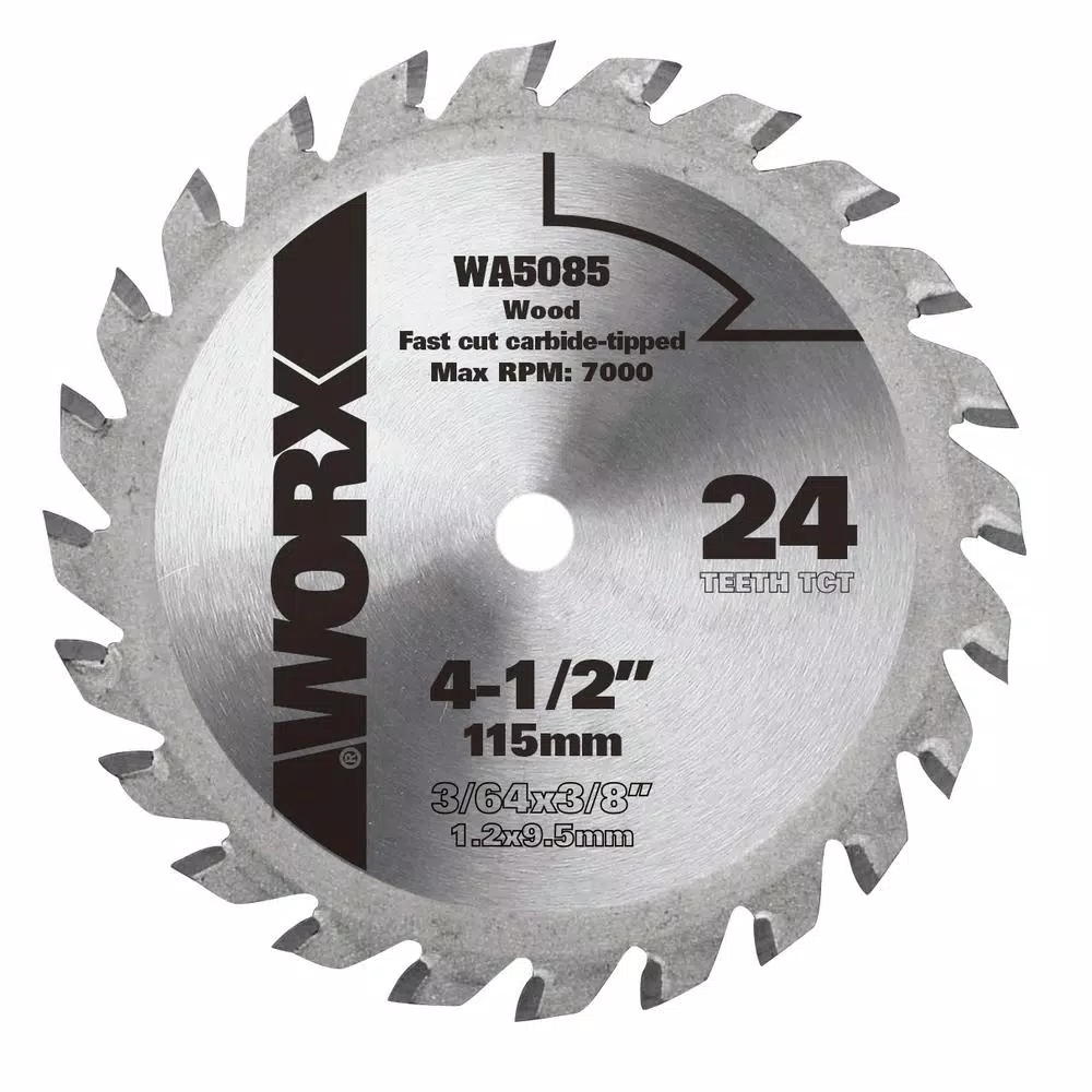 Worx 4-1/2 in. 24T Compact Circular Saw Blade and#8211; XDC Depot